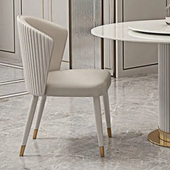 Graceful channel-back chair set of 6 + chair designs + velvet + semi-barrel + black legs