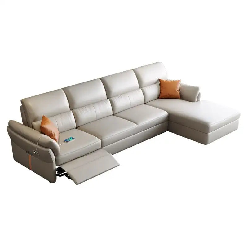 The Furnezo Nexo is a modern L-shaped convertible sofa cum bed crafted for compact urban living.