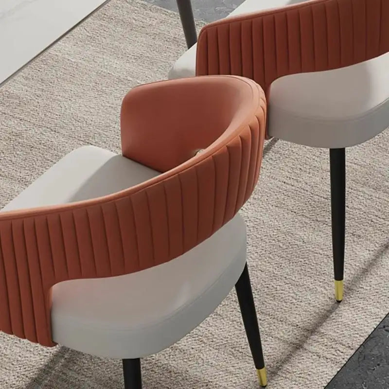 Vertical stitched backrest design pics with chair designs + set of dining chairs