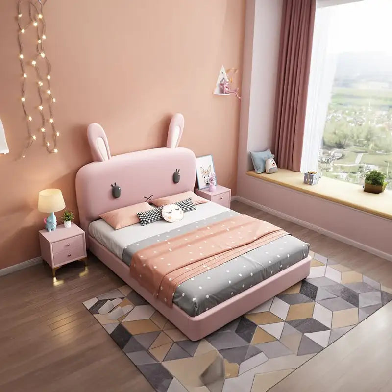 The Stella kids bed by Furnezo is a charming blend of whimsy and comfort, crafted for children who love stories and soft textures
